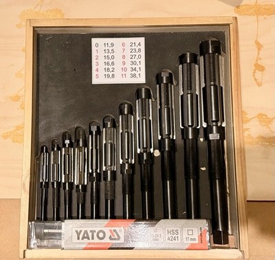 Yato Reibahle-Set 12-tlg. | verstellbar | sehr guter Zustand | im Originalkasten