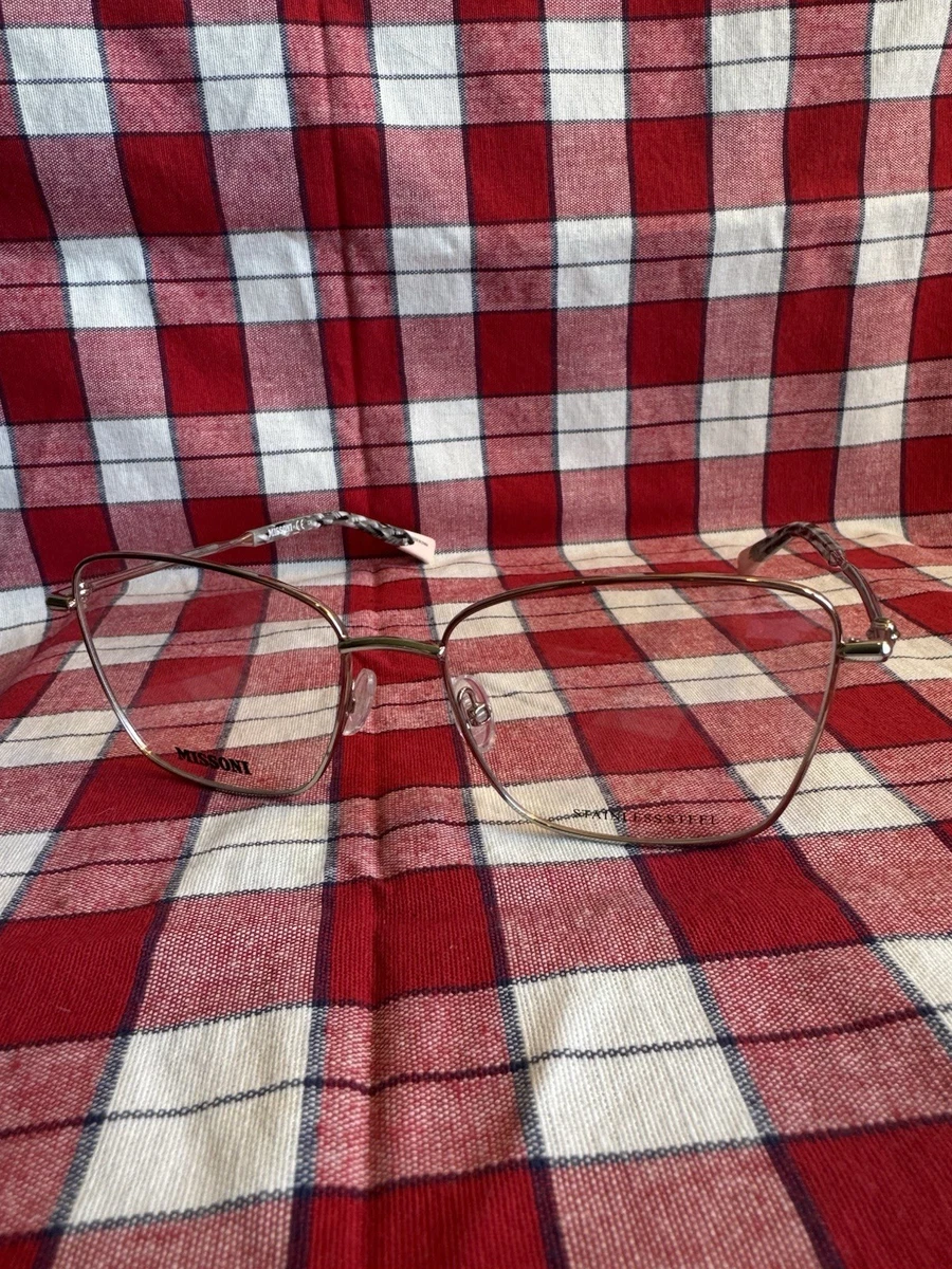 MISSONI Retro Eyeglasses Frame‎ Italy MI59705 Classic Designer Preowned NO CASE Missoni Gold Eyeglass Frames for sale | eBay main image 4