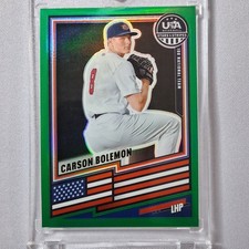Carson Bolemon 2026 Panini Prizm Stars & Stripes Green Prizm #61