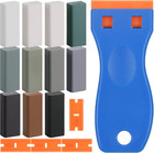 Grey Laminate Floor Repair Kit, 11 Colored Wax Filler Wood Repair Sticks with Sc