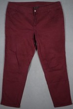 WL11423 VERY COOL STYLISH ***LANE BRYANT*** SKINNY LEG FIT WOMENS JEANS sz20 RED