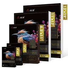 Lot A-SUB Premium Inkjet Glossy Photo Paper 72lb - 4x6 5x7 8.5x11 11x17 13x19