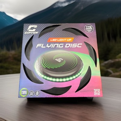 Cipton COMPETITION SIZE LED Light Up Flying Disc NEW COLOR CHANGING 175 Grams
