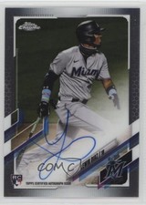 2021 Topps Chrome Rookie Auto Lewin Diaz #RA-LD Auto 1l2z