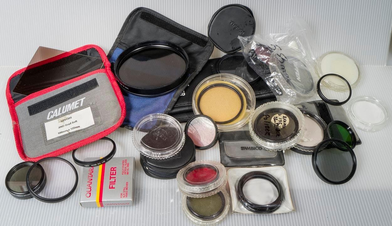 Lot 26 Camera Lens Filters Diffusers Polarizer