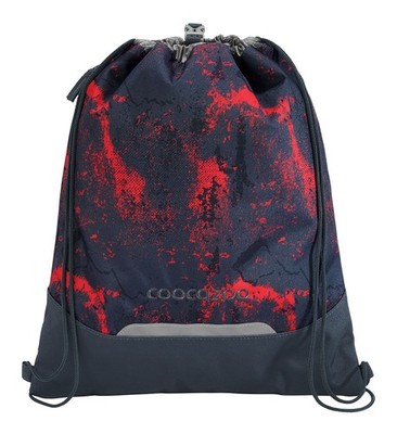 coocazoo Gym Bag Sportbeutel Broken Black schwarz dunkelrot Neu