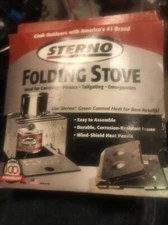 Sterno Folding Camping Stove Model 70146, 2Pk Cooking Fuel & 2 Waterproof Match