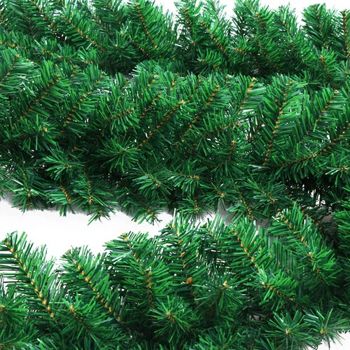 2.7m (9ft) Artificial Christmas Fireplace Garland Wreath Fake Pine Tree Decorate - Picture 5 of 7