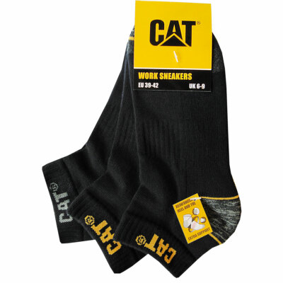 CAT  WORK SNEAKER SOCKEN ArbeitsSneaker Arbeitssocken Strümpfe 35-50 CATERPILLAR