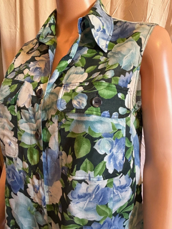 SYNONYME DE GEORGES RECH  chemisier sans manche vintage  taille  42 - Photo 2/4