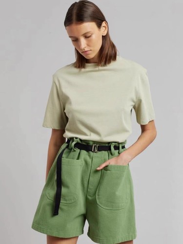  Women's Cotton Casual Shorts with Large Pockets and Wide Legs - Bild 4 von 26