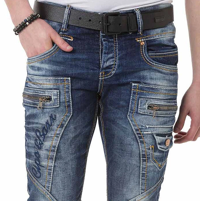 Cipo & Baxx ATLANTA Mens Jeans Denim Blue CD584 all Sizes | eBay