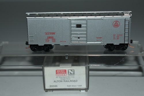 Vagón de carga de una sola puerta 1200 C18990 escala N MTL 20586 Alton Railroad 40' | Zustand: Used
