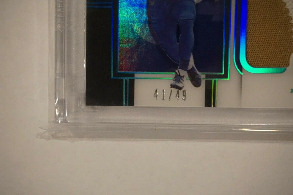 Cam Akers Rams Panini One Premium Rookie Patch Autograph Blue #'d /49 - Image 2 of 3