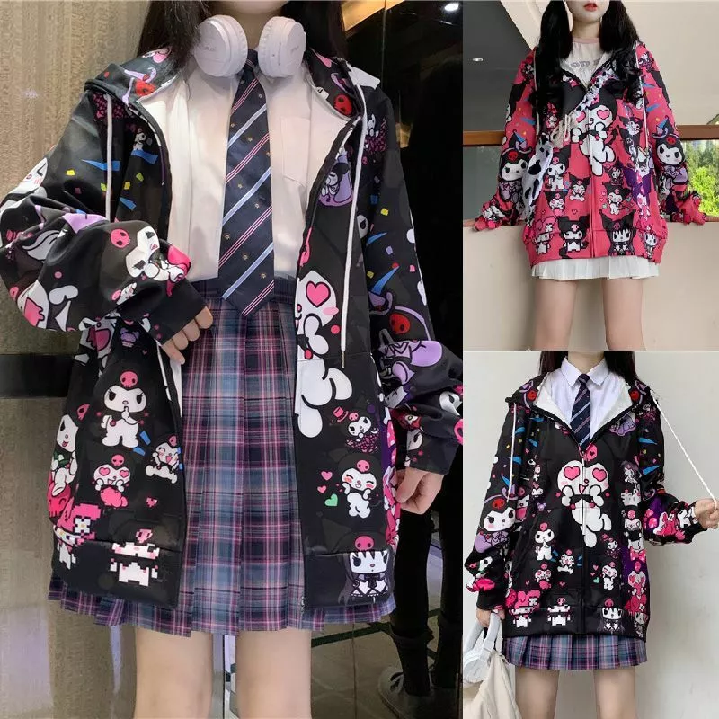 Women's Sweatshirt Coat, Kawaii Japanese Clothes