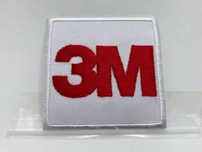 3M  NEW EMBROIDERED COMPANY IRON ON NAME PATCH TAG 2-1/2t X 2-1/2 w
