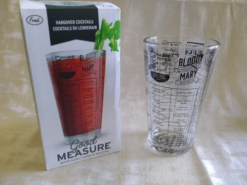 Good Measure Bloody Mary Fred Recipe 16 OZ Glass Hangover Cocktails