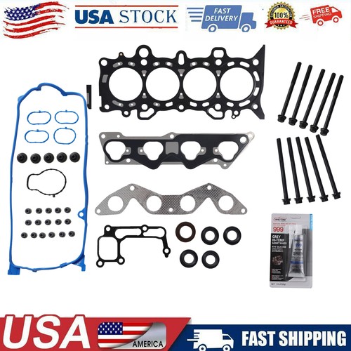 Find Valve Cover Gasket Set 01-05 Honda Civic EX HX 1.7L SOHC D17A1 D17A2 D17A6 D17A7 In South - Foto 11