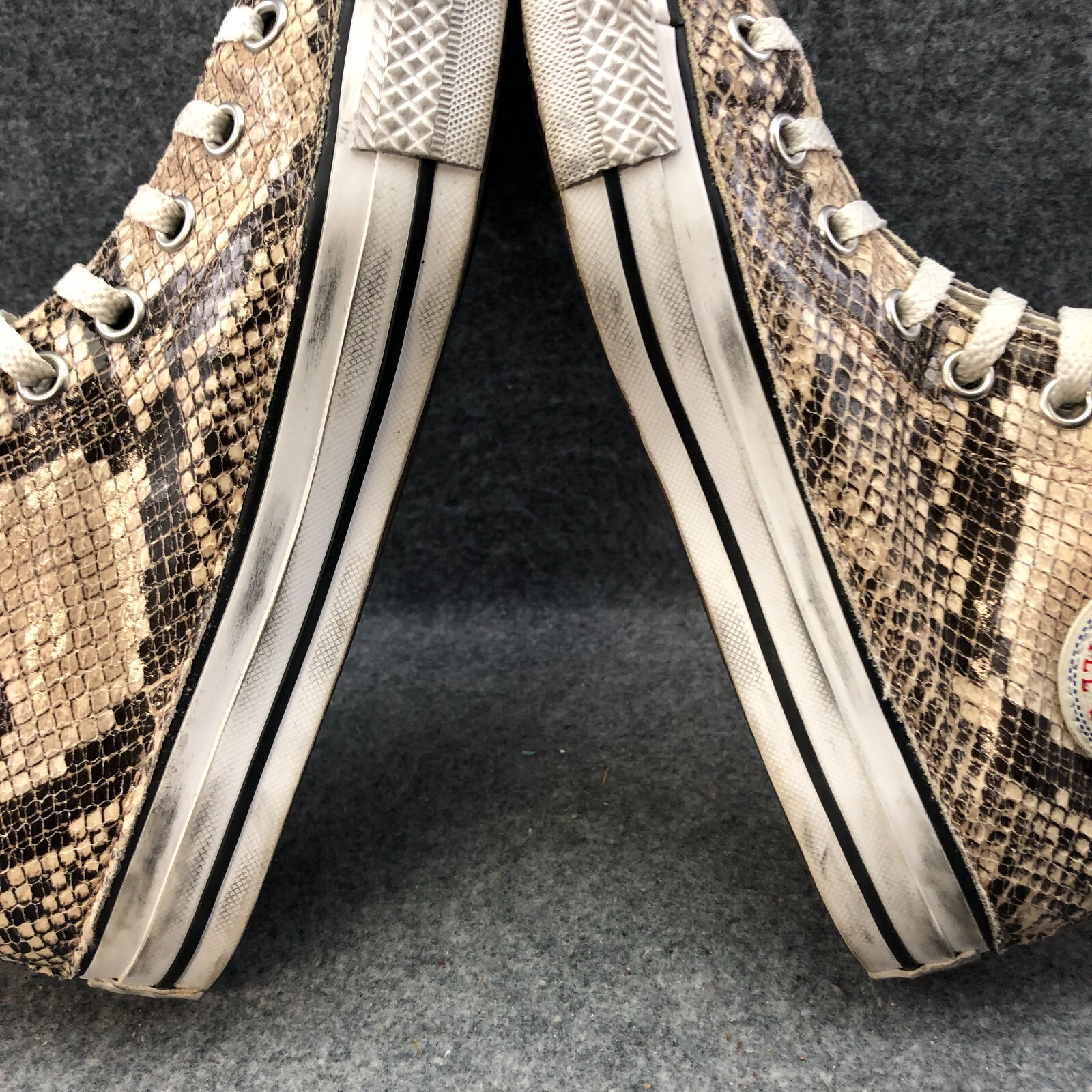Converse Shoes Women's Custom Snake Print Sneaker Muffin