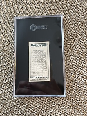 1930 John Player & Sons DG Don Bradman SGC 2.5 Cigarette Card Cricket GOAT!