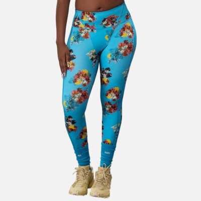 adidas Women's Ivy Park Printed Floral Tights (Plus Size) Size 4X
