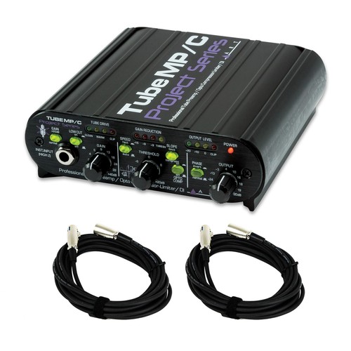 Preamp Compressor ART Tube MP/C Microphone Preamp Compressor Bundle with two 20-foot XLR ...