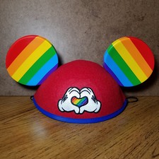 New Rainbow Pride Mickey Ears Hat Disney Parks Disney World Disneyland