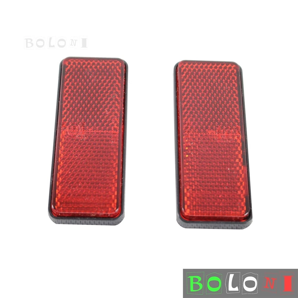2X ECE SAE Red Reflector Universal For Motorcycle ATV Truck Trailer — 第 3/4 张图片
