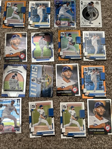 (50) CLAYTON KERSHAW Card Lot Chrome REFRACTORS TOPPS Parallels HOLO PRIZM - Picture 6 of 7