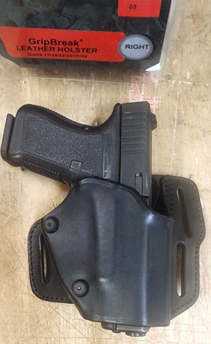 Blackhawk GLOCK RH Leather Grip Break Holster Model 17 19 22 23 31 NEW 421903BKR - Picture 11 of 15
