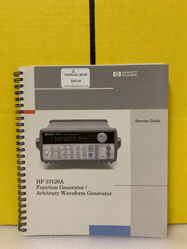 HP 33120A Function Generator/Arbitrary Waveform Generator Service Guide