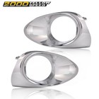Fit For 2013-2015 Lexus Rx450h Rx350 Suv Fog Light Lamp Chrome Bezel Lh Rh Set