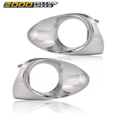 Fit For 2013-2015 Lexus RX450h RX350 SUV Fog Light Lamp Chrome Bezel LH RH Set