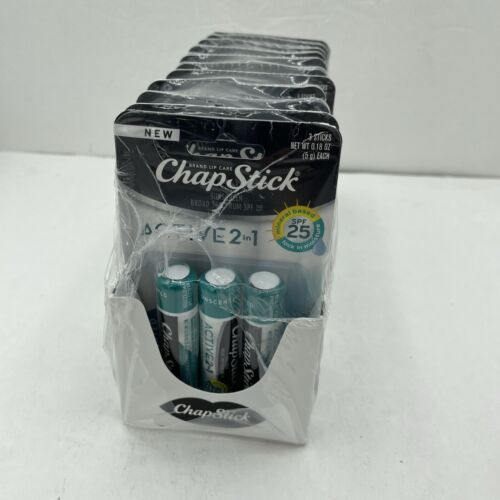 36 Chapstick Active 2-in-1 Lip Care SPF 25 Mineral Based Sunscreen CASE PK - Picture 2 of 9