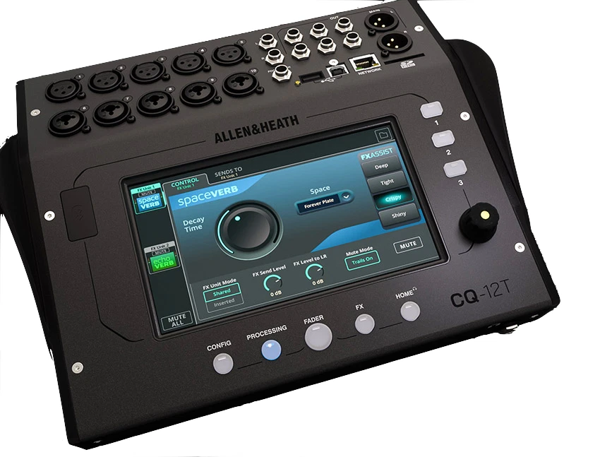 Allen & Heath CQ-12T Ultra-Compact Digital Mixer - Black (AH-CQ12T) - Image 2 of 4