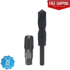 3/4 In. Carbon Steel Npt Pipe Tap And 59/64 In. High Speed Steel Drill Bit Set