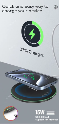Wireless Charger 30W Induktive Ladegerät Ladestation Für Apple Iphone/samsung DE - Bild 7 von 22