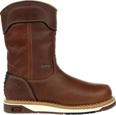 Georgia Boot Men's AMP LT Wedge Industrial Boots Brown Size 13 Waterproof