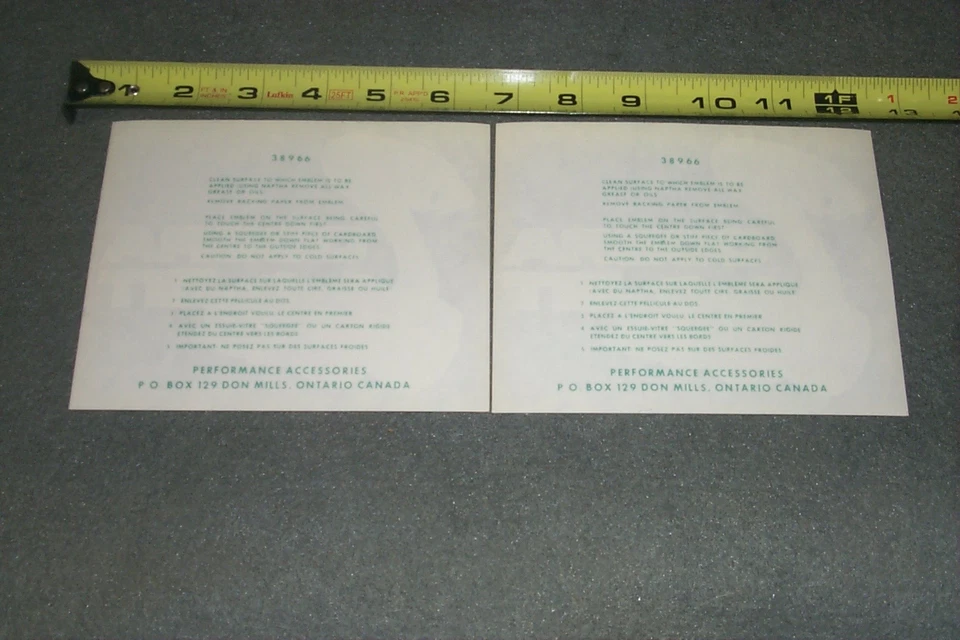 2 calcomanías Cobra Jet 1968 1969 1970 Mercury Cougar XR-7/GT Eliminator 428 CJ nuevas de stock Foto 2 de 2