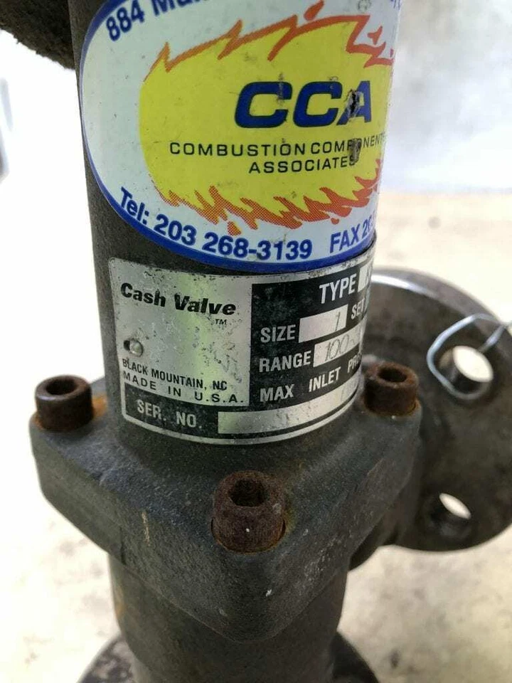 Cash Valve K10 1" Bronze Back Pressure Relief Valve 100-300PSI Rng. 250PSI Set - Image 4 of 4