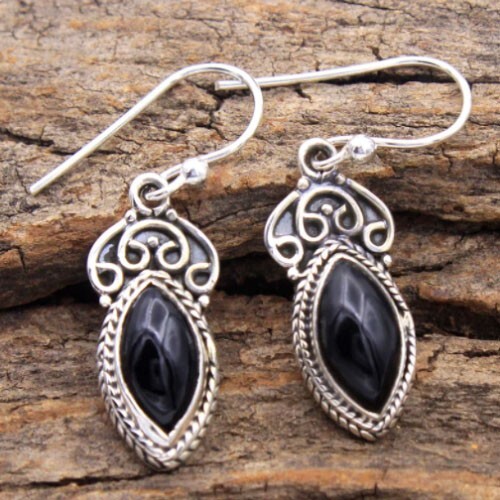 Boucles d'oreilles - Collection Serpent - Argent Rhodié – BURMA