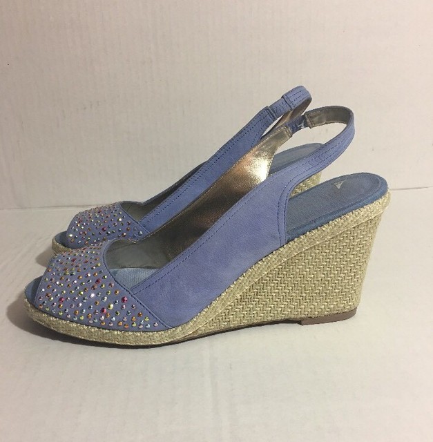 anne klein peep toe wedge