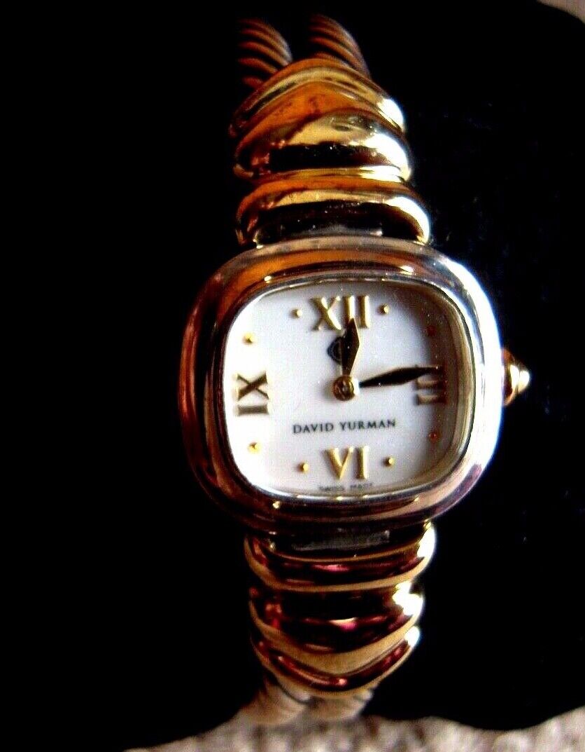 David Yurman Ladies Watch 14K and Sterling Original boxes Excellent