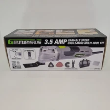 Genesis 3.5 Amp Oscillating Multi-Tool Kit Var-Speed w/ 16-Piece Acces...Corded