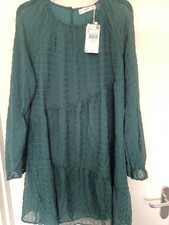 Mango Textured Flowy Dress Green Size 10
