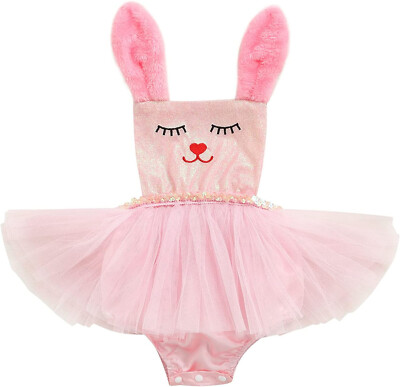 NEW Baby Girl Tutu Dress Cute Sequins Tulle Sleeveless Romper Dresses  12-18 MON