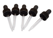 GLASS DROPPERS Pipettes for Glass Boston Round Bottles Choose Size-Quantity 