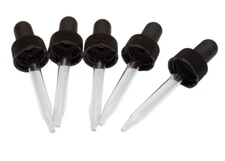 GLASS DROPPERS (Pipettes) for Glass Boston Round Bottles (Choose Size-Quantity)