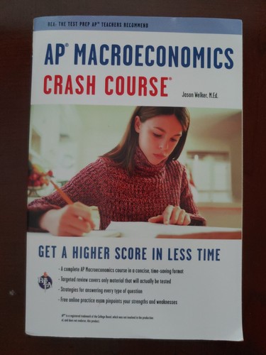 AP Macroeconomics Crash Course Book Advanced Placement Test Prep - Picture 1 of 2