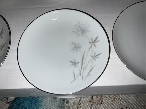 MIKASA Bolero Description: Wispy Gray Flowers Discontinued 6 Bread Plate VTG - Picture 12 of 24